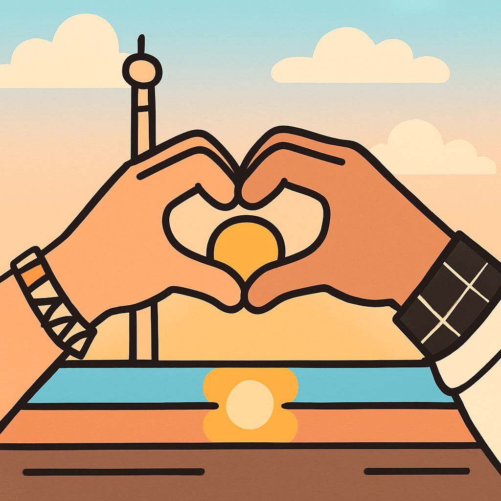 Custom couple doodle portrait - the perfect personalized gift